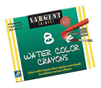 Picture of Sargent art watercolor crayons 8cnt