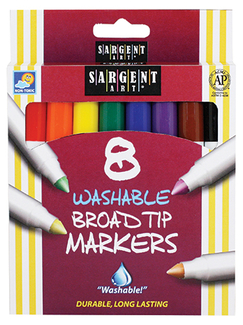 Picture of Sargent art washable felt super tip  markers broad tip