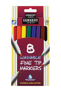 Picture of Sargent art washable felt super tip  markers fine tip