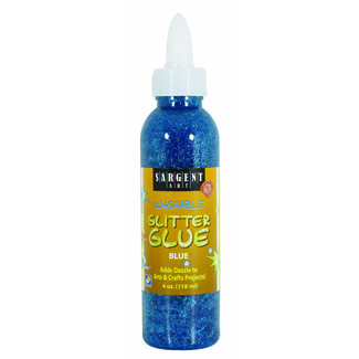 Picture of 4oz glitter glue - blue
