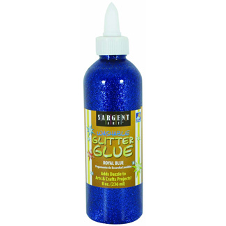 Picture of 8oz glitter glue - royal blue