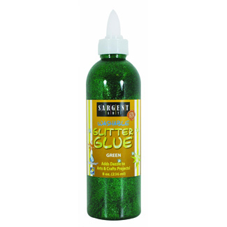 Picture of 8oz glitter glue - green