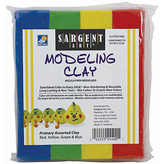 Picture of Sargent art modeling clay primary  colors