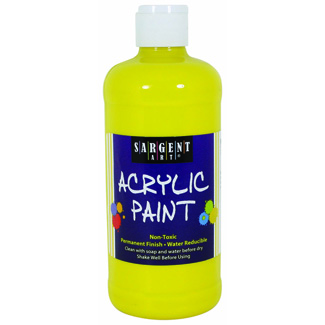 Picture of 16oz acrylic paint - yellow