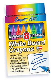 Picture of Sargent art white board crayons lrg