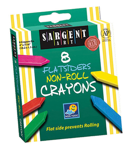 Picture of Flatsiders no-roll crayons 8 count
