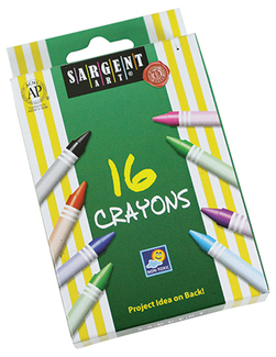 Picture of Sargent art crayons 16 count tuck  box