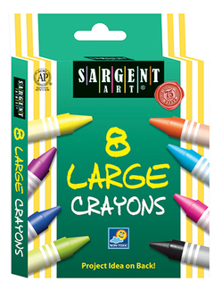 Picture of Sargent art crayons jumbo 8 count  tuck box