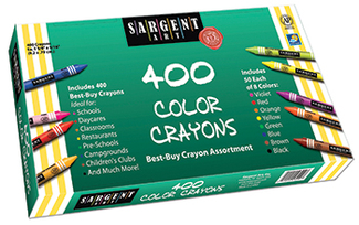 Picture of Sargent art best buy crayon  assortment 400 standard crayons