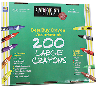 Picture of Sargent art large crayons 200 large  size