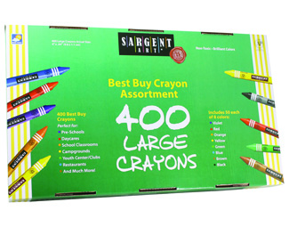 Picture of Sargent art best buy crayon asst  lg size 400 ct