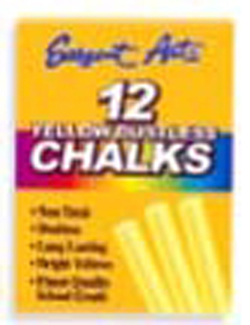 Picture of Sargent school gr dustless chalk  yellow