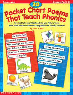 Picture of 30 pocket chart poems that teach  gr pk-2 phonics