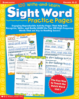 Picture of 100 write and learn sight word  practice pages