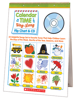 Picture of Calendar time sing along flip chart  and cd