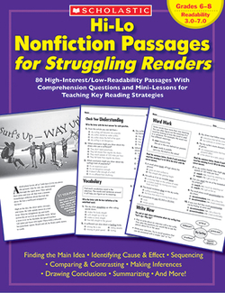 Picture of Hi-lo nonfiction passages gr 6-8  for struggling readers