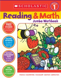 Picture of Reading & math jumbo workbook gr 1
