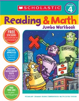 Picture of Reading & math jumbo workbook gr 4