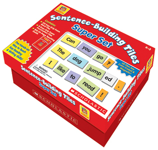 Picture of Little red tool box sentence  building tiles super set
