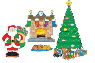 Picture of Bb set christmas scene