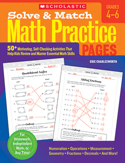 Picture of Solve & match gr 4-6 math practice  pages