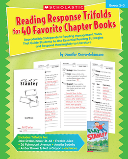 Picture of Reading response trifolds for 40  favorite chapter books