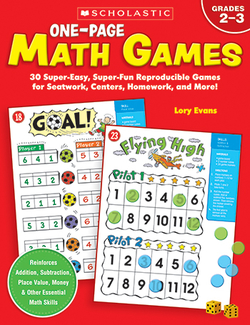 Picture of One page math games