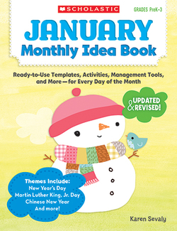 Picture of January monthly idea book