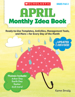 Picture of April monthly idea book
