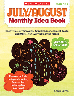 Picture of July & august monthly idea book