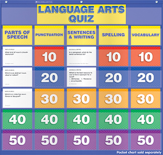 Picture of Language arts class quiz 5-6 pocket  chart add ons