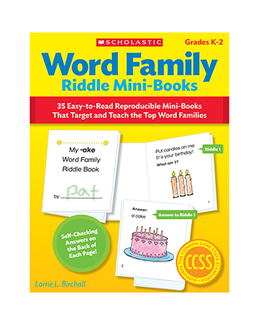 Picture of Word family riddle mini books