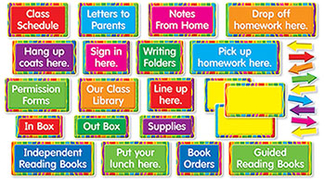 Picture of Classroom management signs mini bb  set