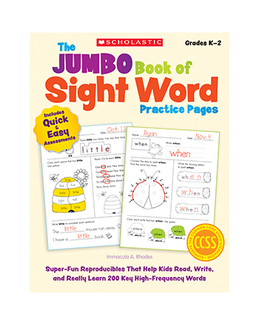 Picture of The jumbo book of sight word  practice pages