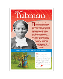 Picture of Tubman pop chart notable african  americans