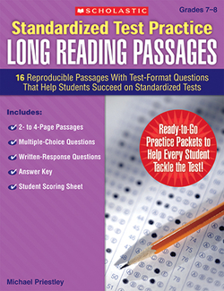 Picture of Standardized test practice long  reading passages gr 7-8