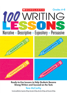 Picture of 100 writing lessons narrative  descriptive expository persuasive