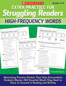 Picture of Extra practice for struggling  readers high frequency words