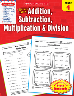 Picture of Scholastic success gr 4 addition  subtraction multiplication divisin