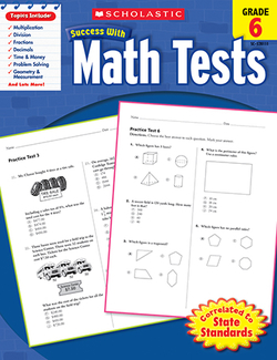 Picture of Scholastic success math tests gr 6