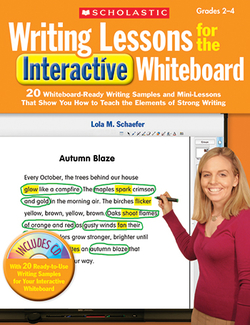 Picture of Writing lessons for the interactive  whiteboard gr 2-4