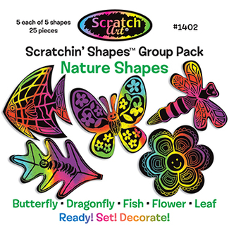 Picture of Nature scratchin shapes group pack