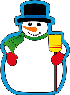 Picture of Notepad large snowman