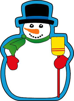 Picture of Notepad mini snowman