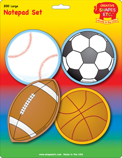 Picture of Sports set large notepad
