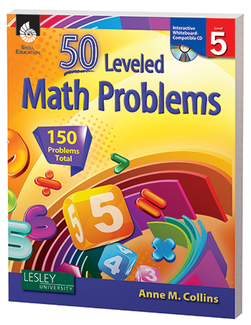Picture of 50 leveled math problems level 5  w/ cd