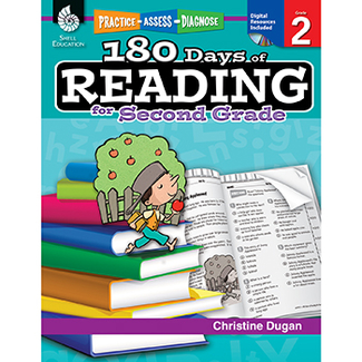 Picture of 180 days of reading book for second  grade