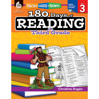 Picture of 180 days of reading book for third  grade