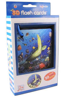 Picture of Real 3d flash cards ocean animals