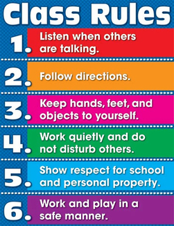 Picture of Class rules chartlet gr k-5